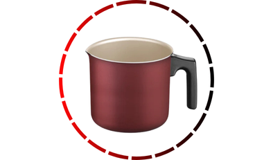 jogo panelas turim com rev interno e externo em anti starflon max vermelho 07 pecas tramontina 48 1