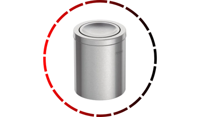 lixeira inox c tampa basculante swing 12 litros tramontina 14