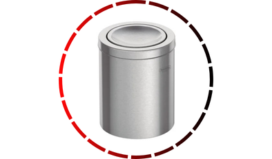 lixeira inox c tampa basculante swing 5 litros tramontina 14