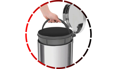 lixeira com pedal brasil em aco inox com acabamento polido e balde interno 20 l tramontina4 8 2