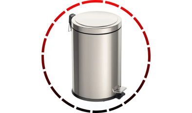 lixeira com pedal brasil em aco inox com acabamento polido e balde interno 20 l tramontina4 8 3