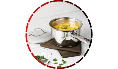 panela tramontina allegra em aco inox com fundo triplo 18cm 2 2l 18