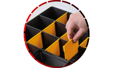 maleta plastica organizadora 17 tramontina com divisorias moveis 18