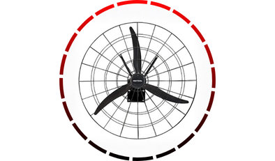 ventilador industrial de parede com 1m preto ventisol 48 3