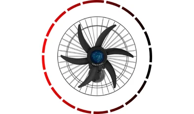 ventilador de parede steel 60cm turbo 6 pas bivolt preto ventisol 18 2