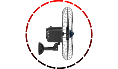 ventilador de parede steel 60cm turbo 6 pas bivolt preto ventisol 18 3