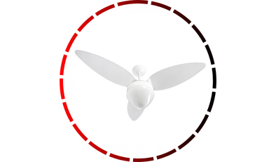 ventilador plafon aires branco 3 pas acrilico ventisol 18 1