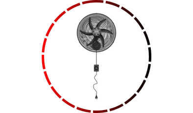 ventilador de parede oscilante 50cm 6 pas preto 220v monta facil premium ventisol 18 1