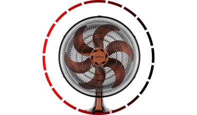 ventilador de mesa oscilante turbo 6 pas 50cm 220v bronze ventisol 48 2