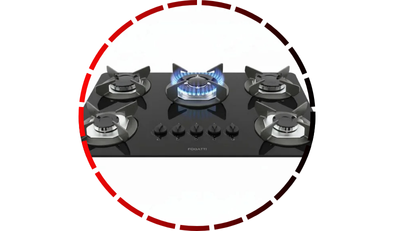 fogao cooktop 05 bocas tripla chama safe preto bivolt fogatti 28 3