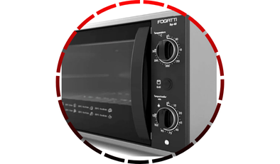 forno eletrico top 48 48l black fogatti 4 2