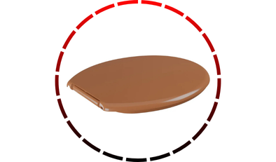 assento sanitario oval anatomico caramelo 2 astra 15