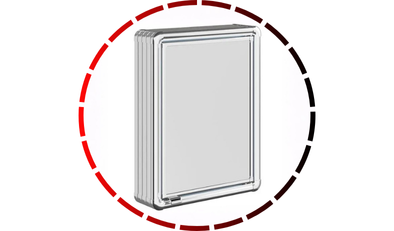 armario plastico sobrepor com perfil de aluminio astra 18 1