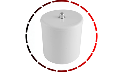 cesto multiuso com tampa 6 litros com puxador cromado branco astra 48 1