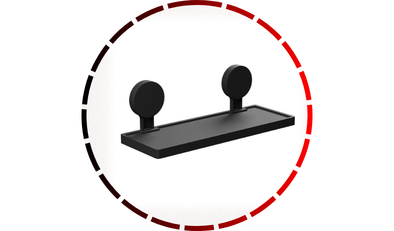 prateleira com adesivo preto fosco astrab28 2