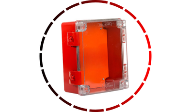 caixa rohdbox 190x150x90mm vermelha ip 68 rohdina 18