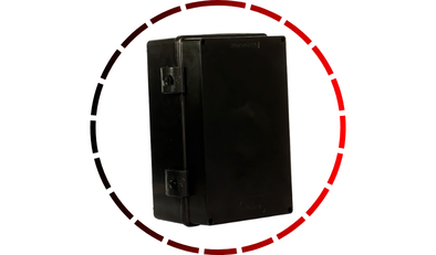 caixa rohdbox 250x160x120mm preta ip 68 mod completa 28