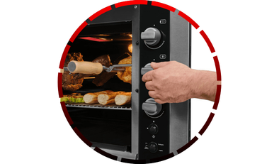 churrasqueira a gas embutir fischer ranch 5 espetos bivolt1 516 3