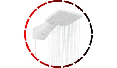 ducha eletrica quadratta 7700w 220v branca zagonel 4818 1