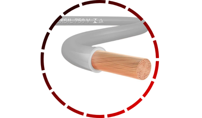 rolo cabo flexivel 750v 6mm 100 metros cinza sil 18 1