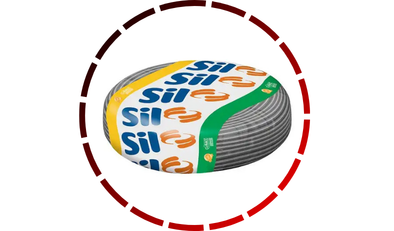 rolo cabo flexivel 750v 6mm 100 metros cinza sil 18 4