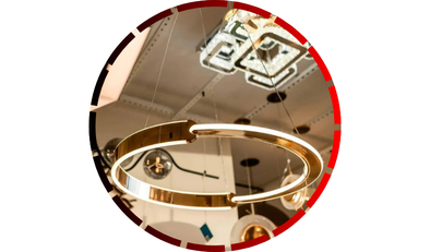 pendente coroa led dimerizavel 120x60o 70w bivolt bronze 28 4