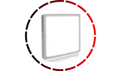 painel led quadrado 29cm sobrepor 24w demi1 8