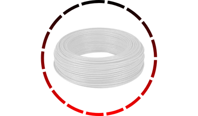 rolo com 100m de cabo de cobre 750v 2 5mm branco corfio 18 5