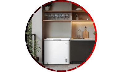 freezer horizontal branco inverter 198l bivolt midea18 1